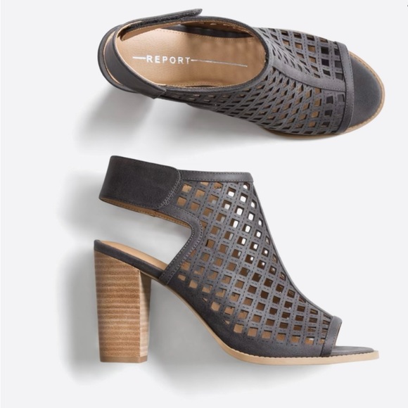 Report Shoes - Women’s size 8 Rumi Laser Cut Peep Toe Booties